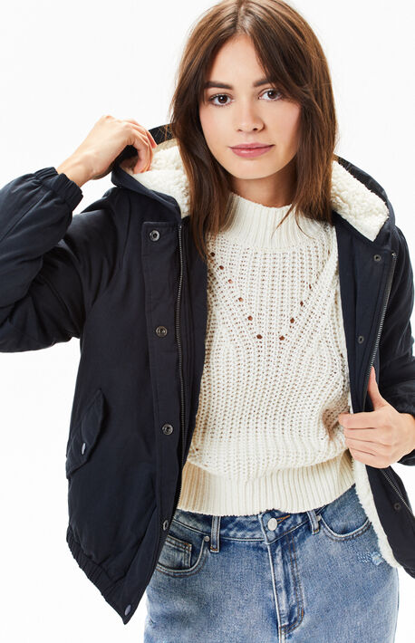 Women S Jackets And Coats Pacsun Twill Hooded Jacket
