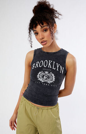 Brooklyn Washed Muscle Tank Top image number 1