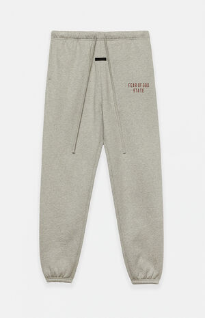 Dark Heather Oatmeal Fleece Sweatpants image number 1