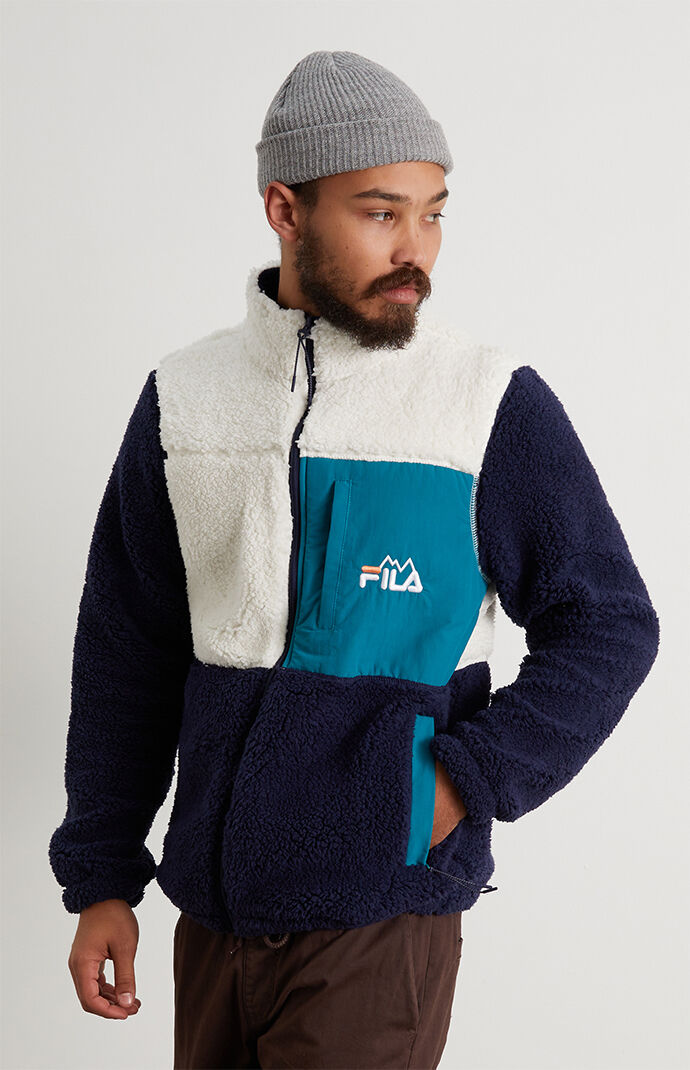 Sherpa jacket fila sale