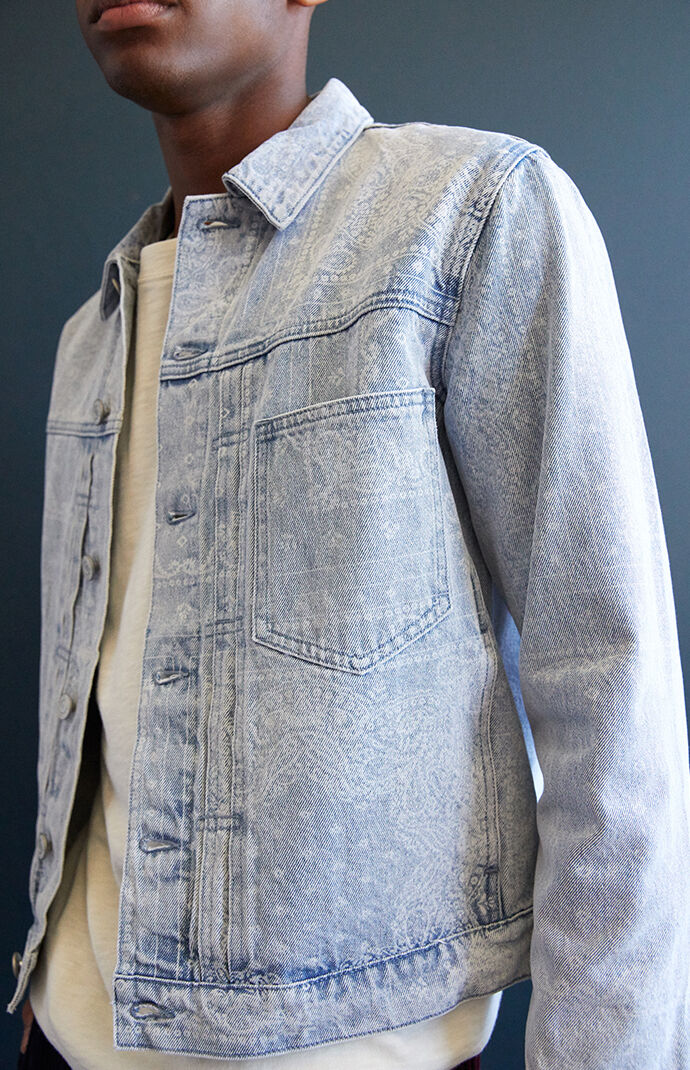 PacSun Bandana Wash Denim Trucker 