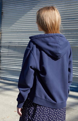 Blue Full Zip Hoodie image number 4