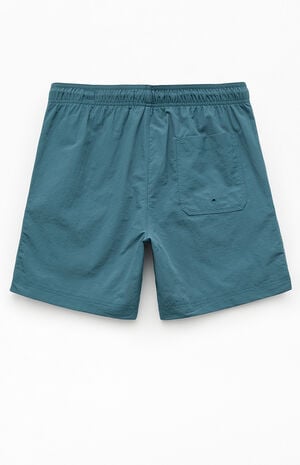 Blue Collegiate 6.5" Swim Trunks image number 2