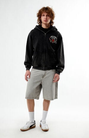 Stranger Things Hellfire Club Zip Up Hoodie image number 4