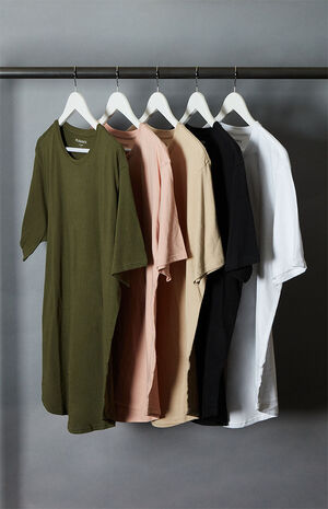 5 Pack Solid Scallop T-Shirt image number 1