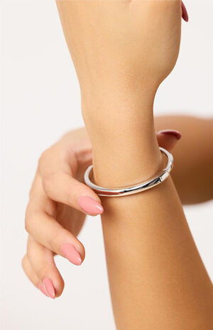 Brynley Silver Bangle Bracelet image number 2