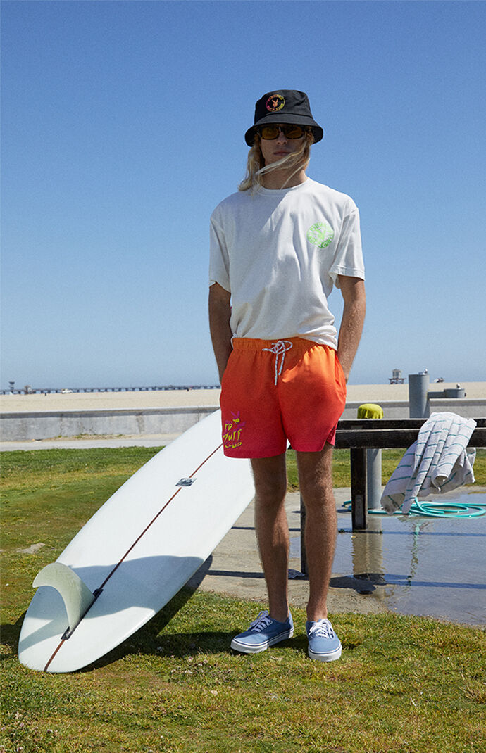 By PacSun Gradient Wax 15" Swim Trunks