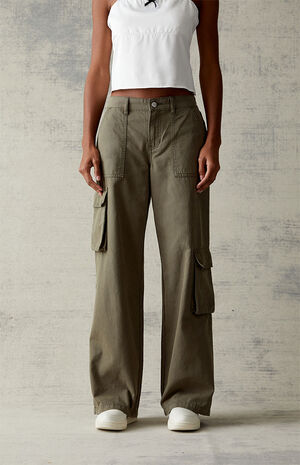 Seaweed Wide Leg Cargo Pants image number 2