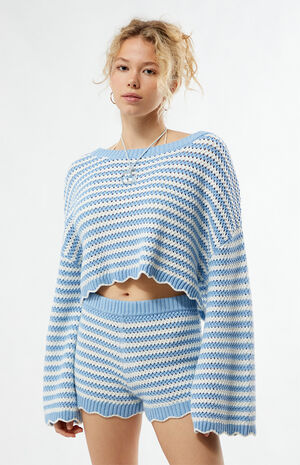 Jordyn Crochet Cropped Sweater image number 3