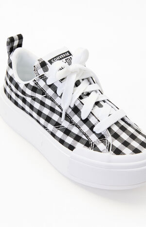 Kids Chuck Taylor Gingham All Star Lift Platform Low Top Shoes image number 6