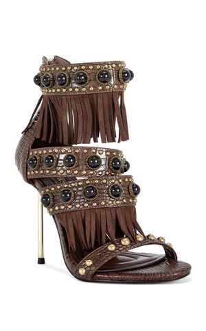 Women's Antoine Chocolate Stiletto Sandals image number 2