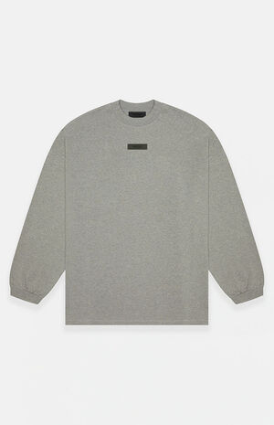 Dark Heather Oatmeal Long Sleeve T-Shirt image number 1
