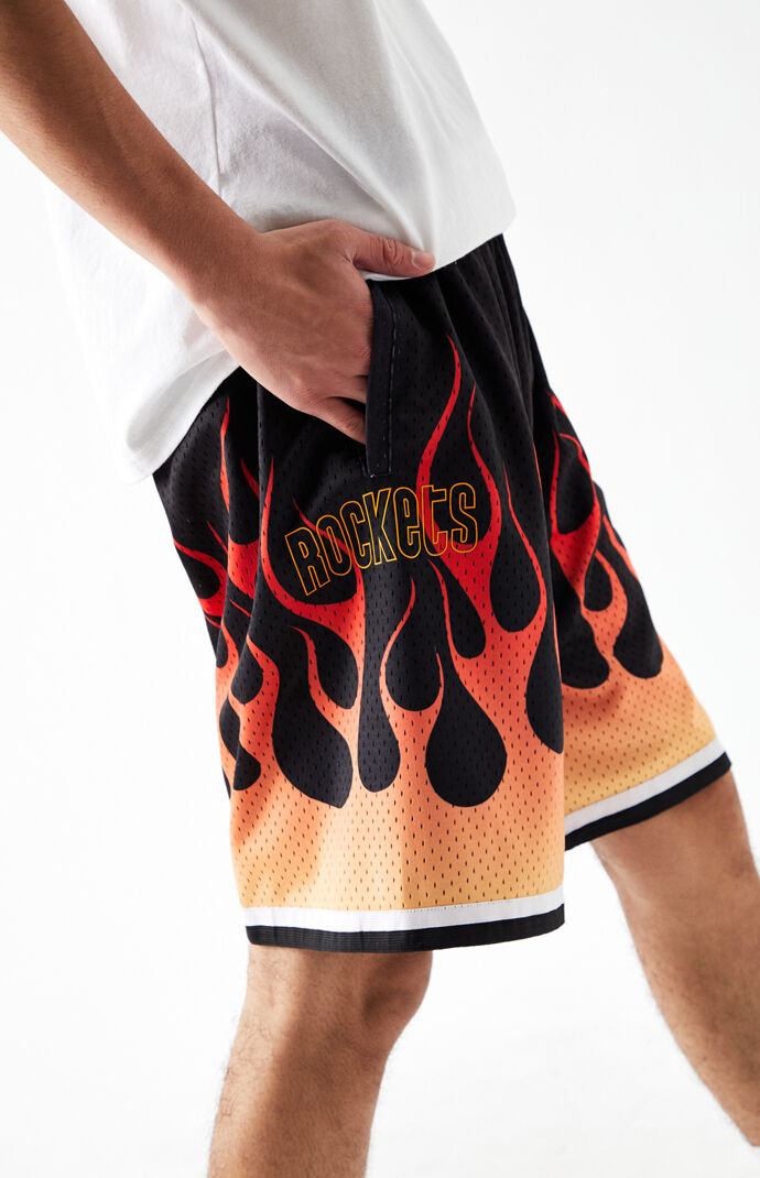 Rockets Flames Basketball Shorts