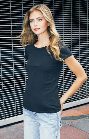 Black Short Sleeve T-Shirt image number 1