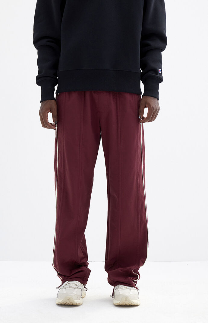 PacSun Maroon Baggy Track Pants | PacSun