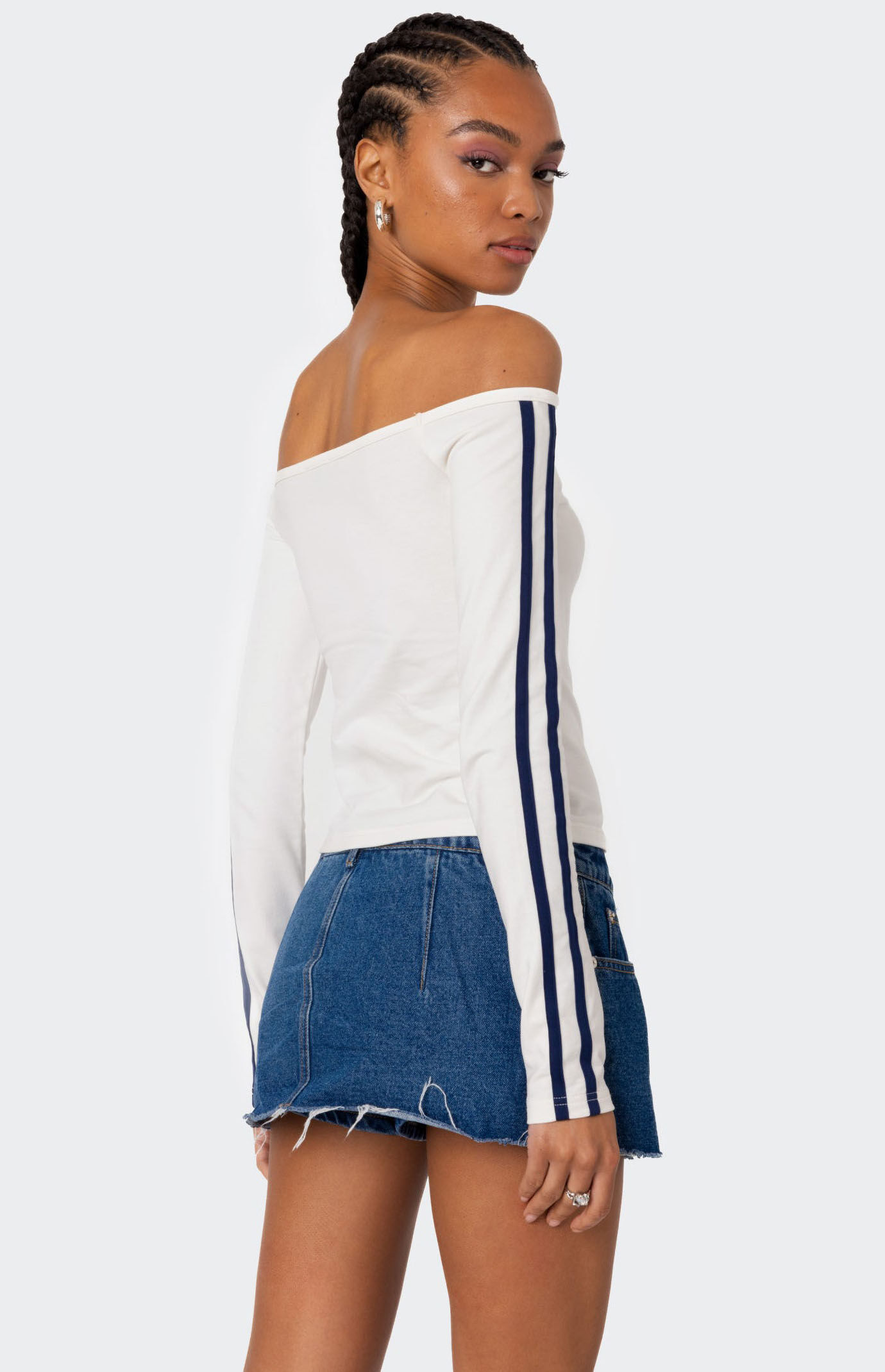 90s off the shoulder top sale