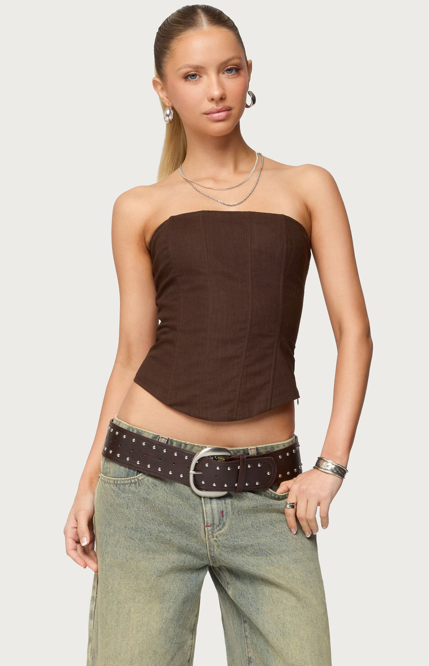 Edikted Hadar Linen Look Corset