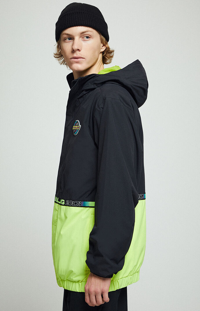 Black & Neon Blast Snow Jacket
