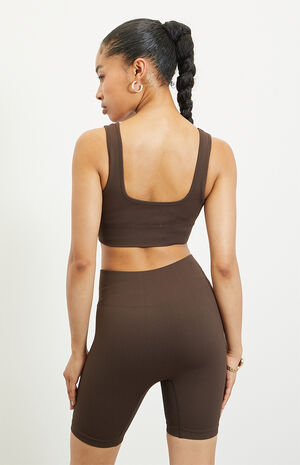 Active Seamless Ribbed Sports Bra image number 3