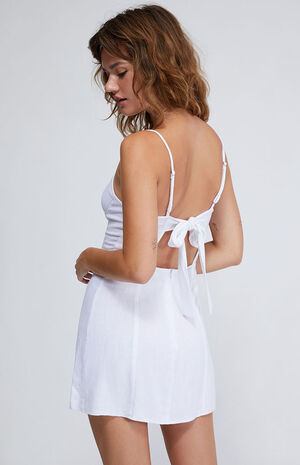 Tie Front Corset Mini Dress image number 4