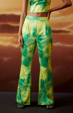 x PacSun Printed 2000s Lover Slit Flare Pants image number 2
