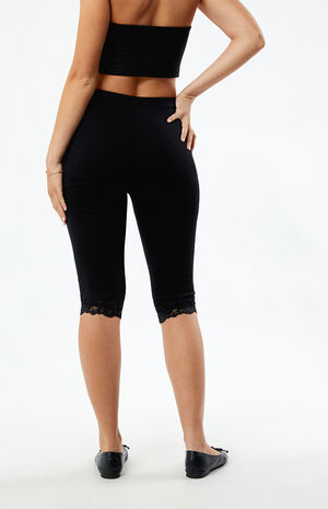 Lace Trim Capri Shorts image number 4