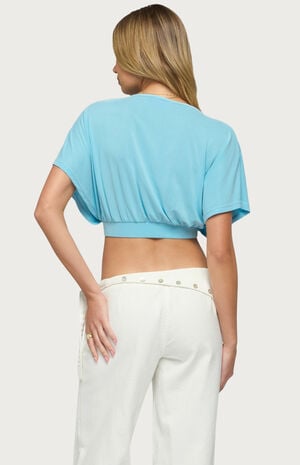 Candela V Neck Crop Top image number 3