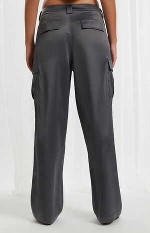 Satin Cargo Pants image number 4