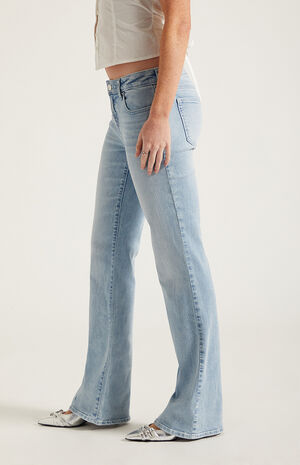Jade Low Rise Bootcut Jeans Gray image number 3