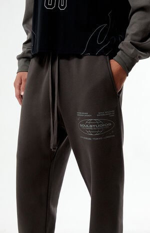 Soul Studios Fleece Baggy Sweatpants image number 2