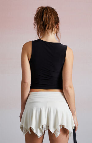 Lace Asymmetrical Mini Skort image number 5