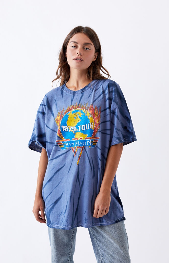 Tie-Dyed Van Halen Boyfriend T-Shirt