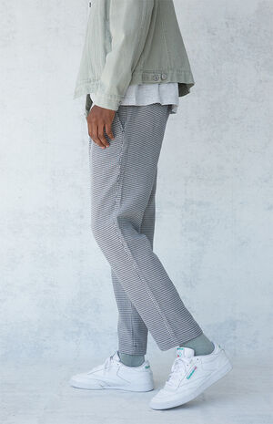 Brown Checkered Menswear Trousers image number 3