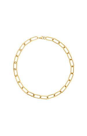 Carla Paper Clip Chain Necklace image number 1