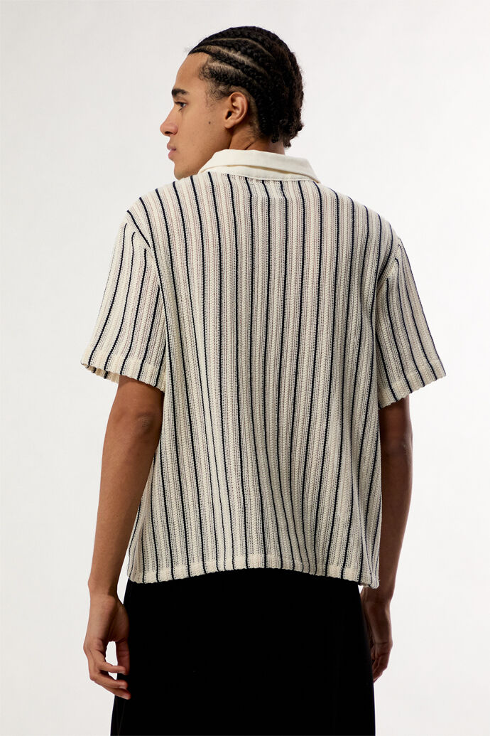 Pacsun Striped Knit Polo Shirt
