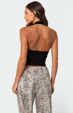 Ribbed Halter Top image number 5