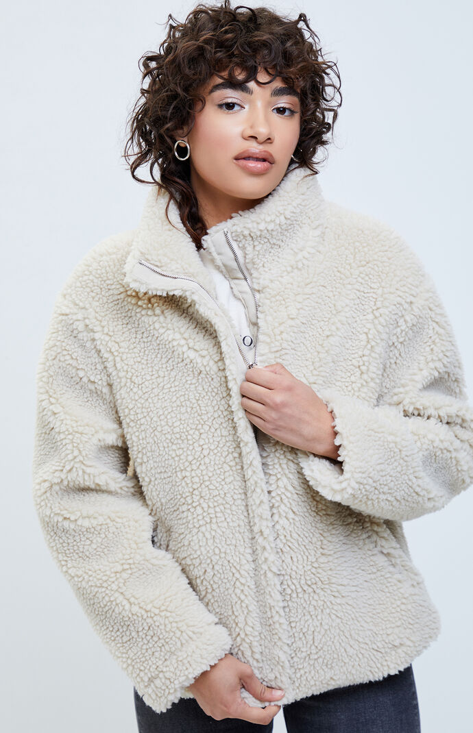 Ivory Sherpa Jacket