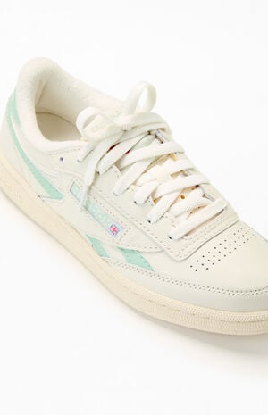 Women's White & Green Club C Revenge Sneakers image number 6
