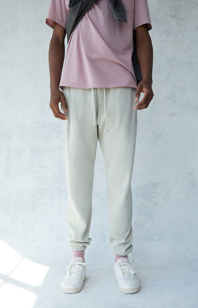 Beige Fleece Sweatpants