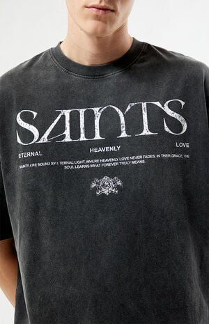 Saints Washed Cropped Boxy T-Shirt image number 3