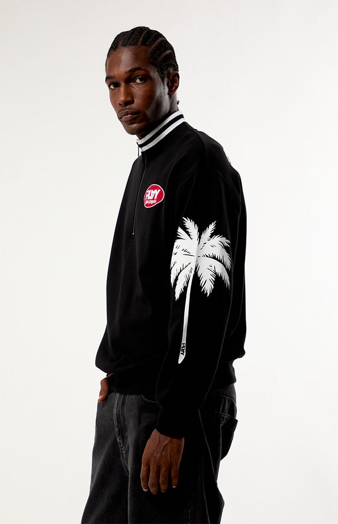 PLAY PALM ANGELS Palm Logo Quarter Zip Sweatshirt | Pacsun