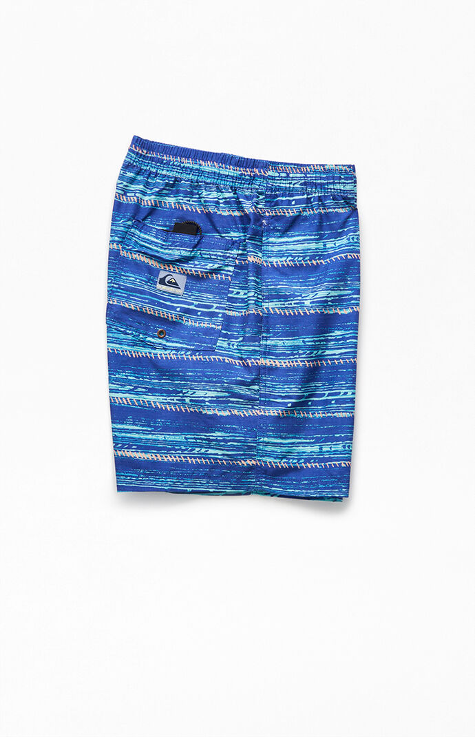 Ethnic Print 16.5" Swim Trunks