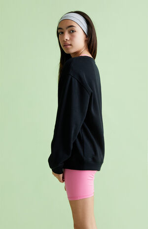 Black Crew Neck Sweatshirt image number 3