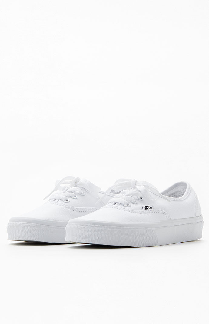 vans authentic white