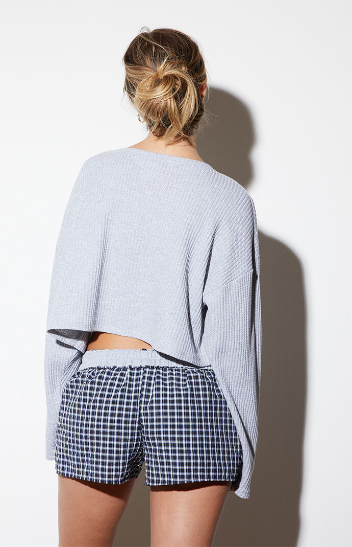 Est. PAC 1980 Flowy Waffle Knit Long Sleeve Top | PacSun