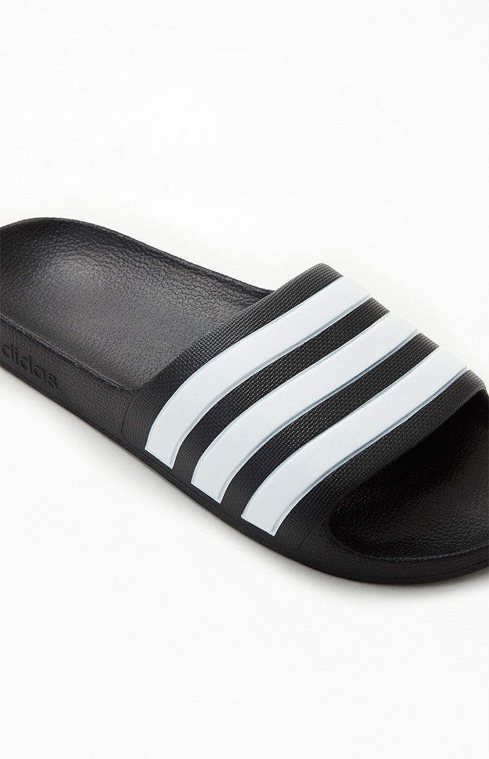 adidas Kids Black Adilette Aqua Slide Sandals PacSun