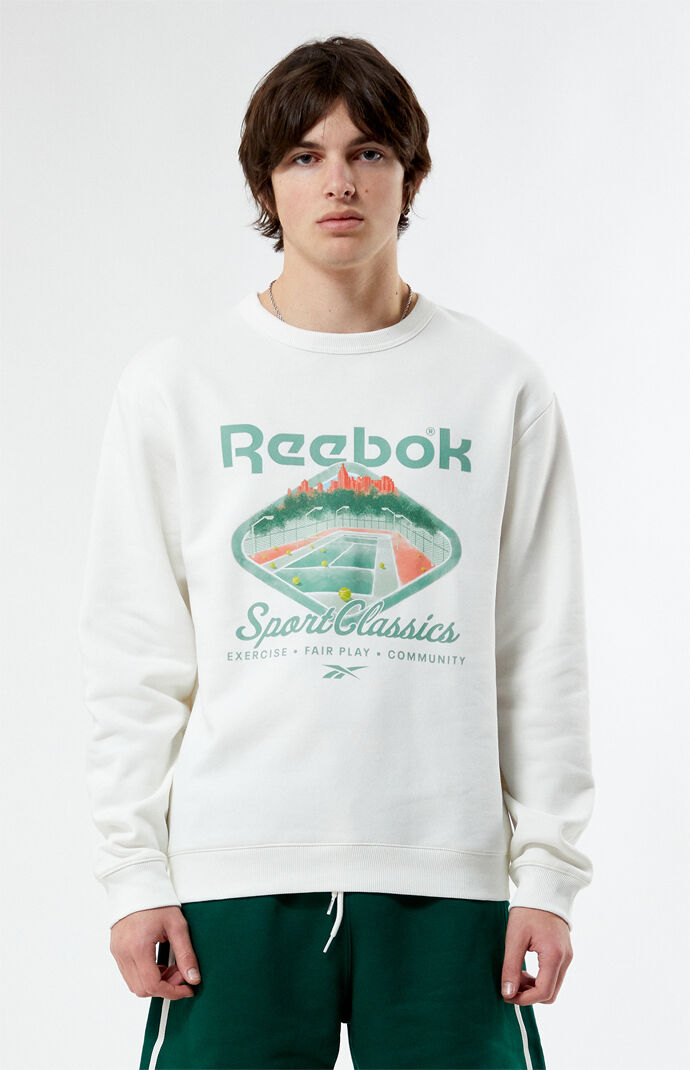 ☆送料無料☆ REEBOK 1895 Flower sweatshirt ☆ Reebok Eco Classics Court Sport Crew Sweatshirt | PacSun