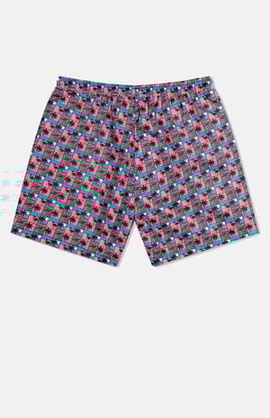 Zack Paradise Lost Scenery AOP 5" Swim Trunks image number 2