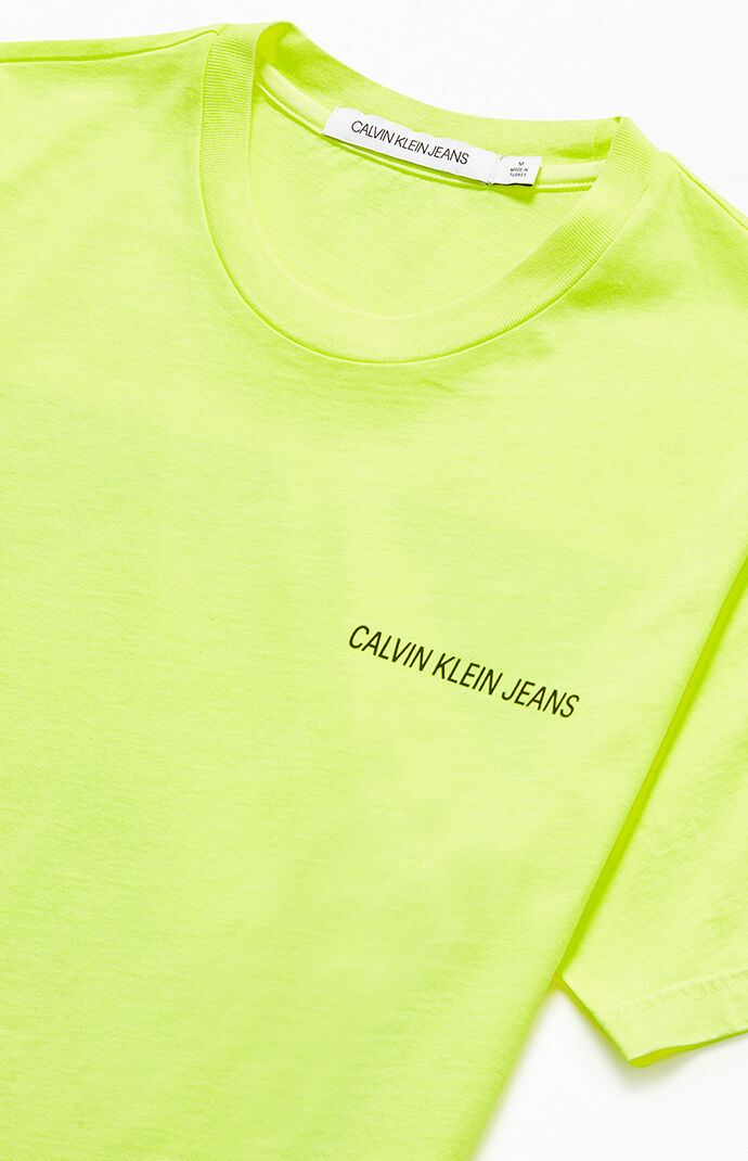 Neon Pixelated Landscape Logo T-Shirt