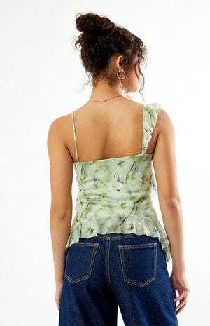 Josie Mesh Ruffle Tank Top image number 5